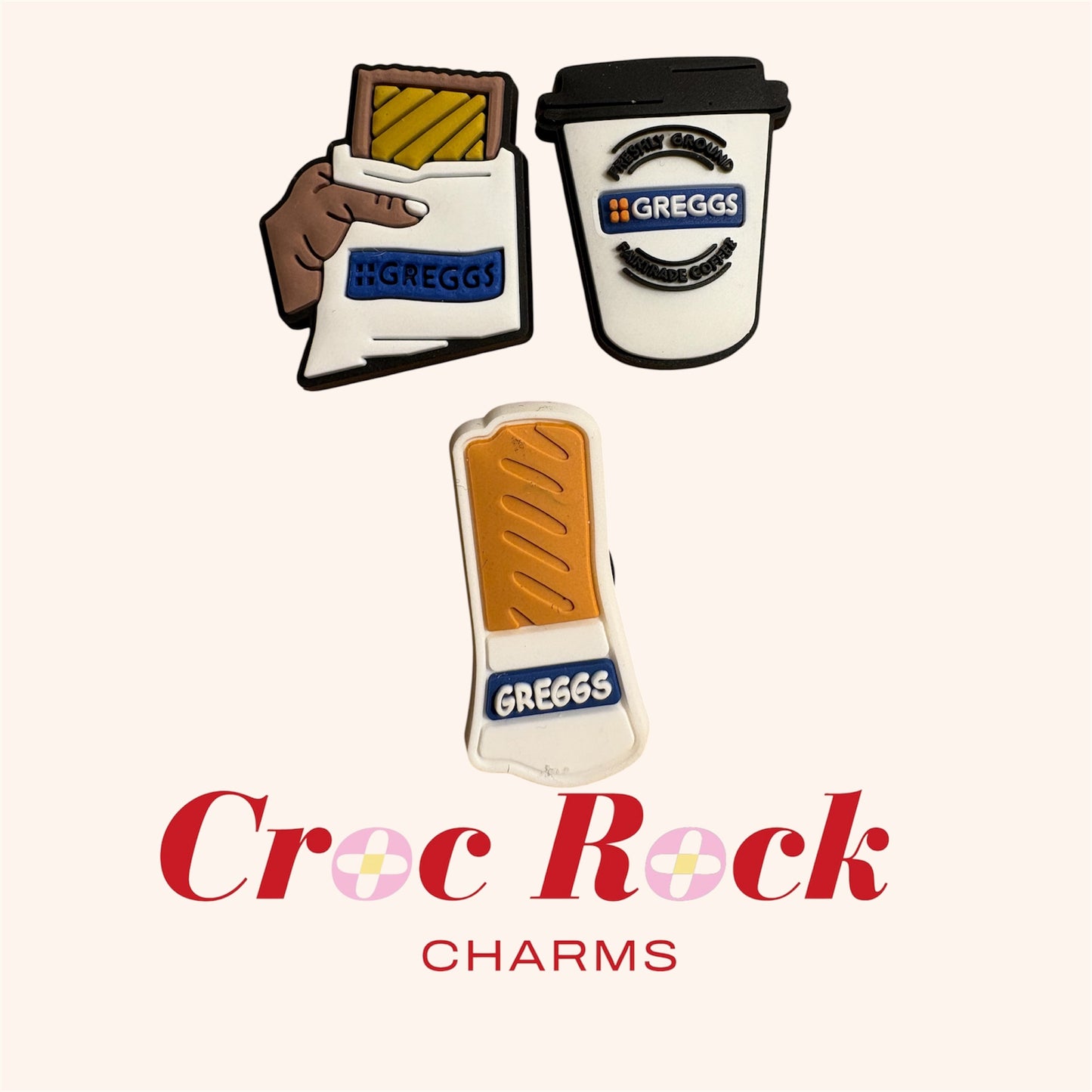Greggs Croc Charms