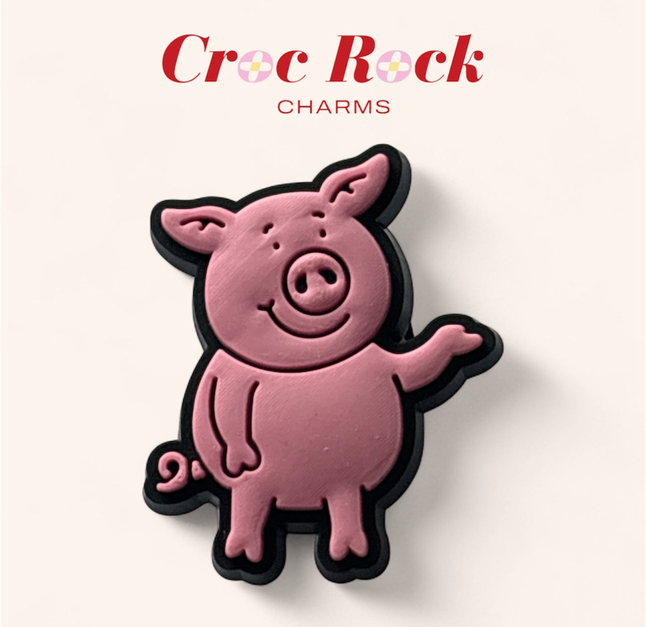 Percy Pig Croc Charm