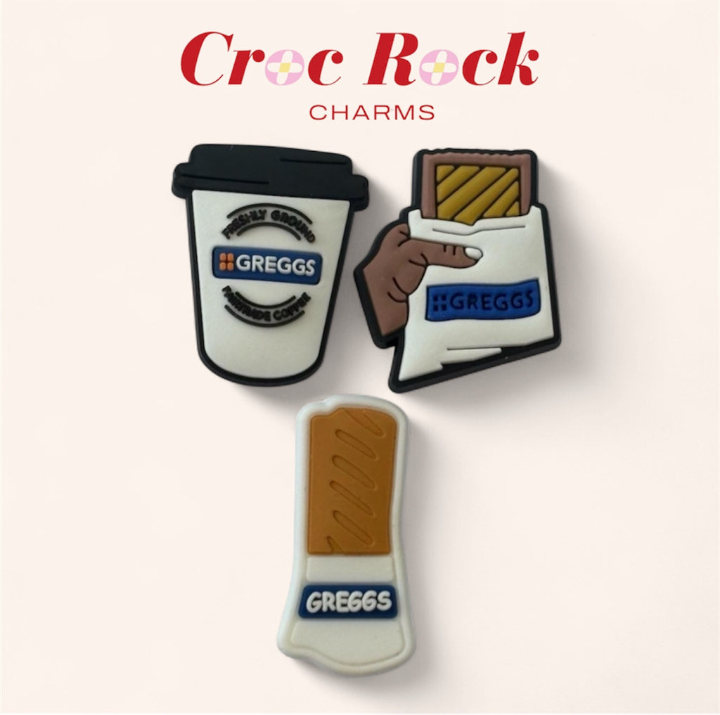 Greggs Inspired Bundle Croc Charms
