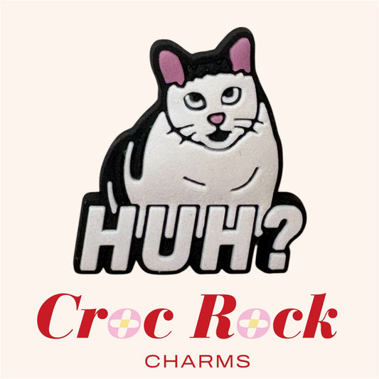 HUH? Cat Croc Charm – Funny Cat Shoe Charm