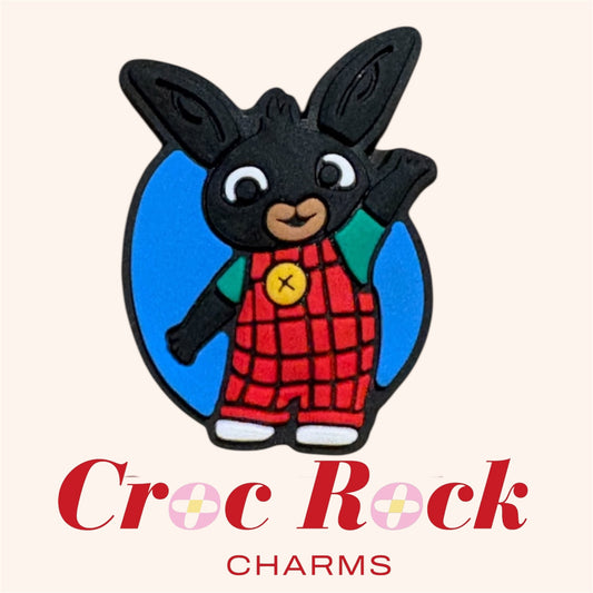 Bing Bunny inspired Croc charm for kids shoes - character shoe accessory