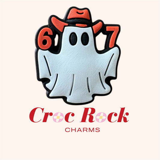 67 Spooky Ghost Croc Charm | Universal Fit for Crocs & Clogs