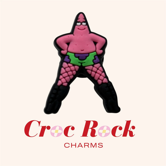 Patrick Star croc charm - pink starfish from SpongeBob SquarePants